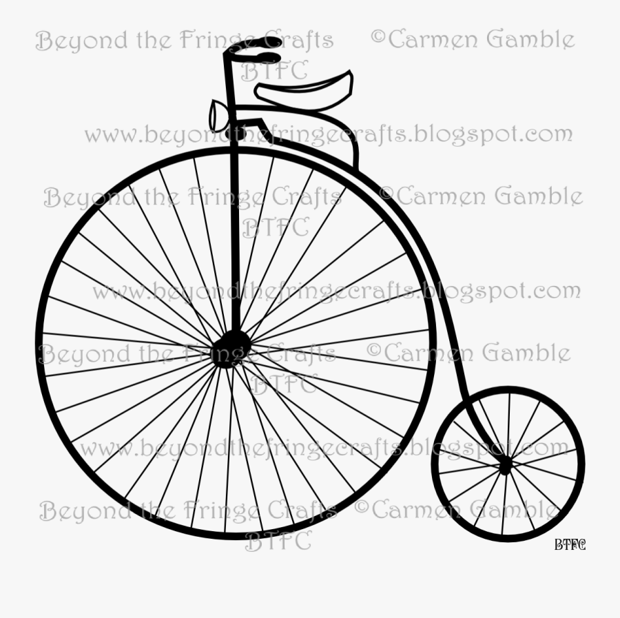 Steampunk Clipart Bike Gear - Old Bicycles, Transparent Clipart