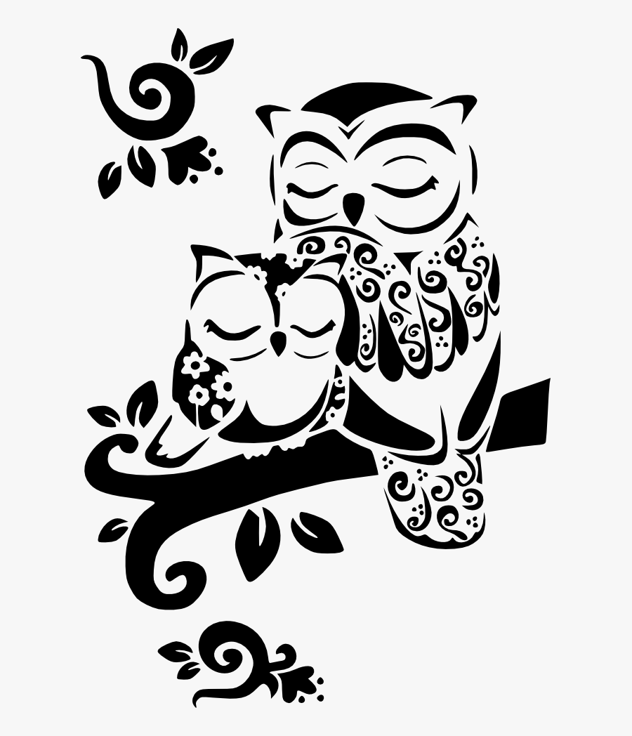 Mom Tattoos, Baby Owl Tattoos, Tattoos For Moms, Future - Mom And Baby Owl Tattoo, Transparent Clipart