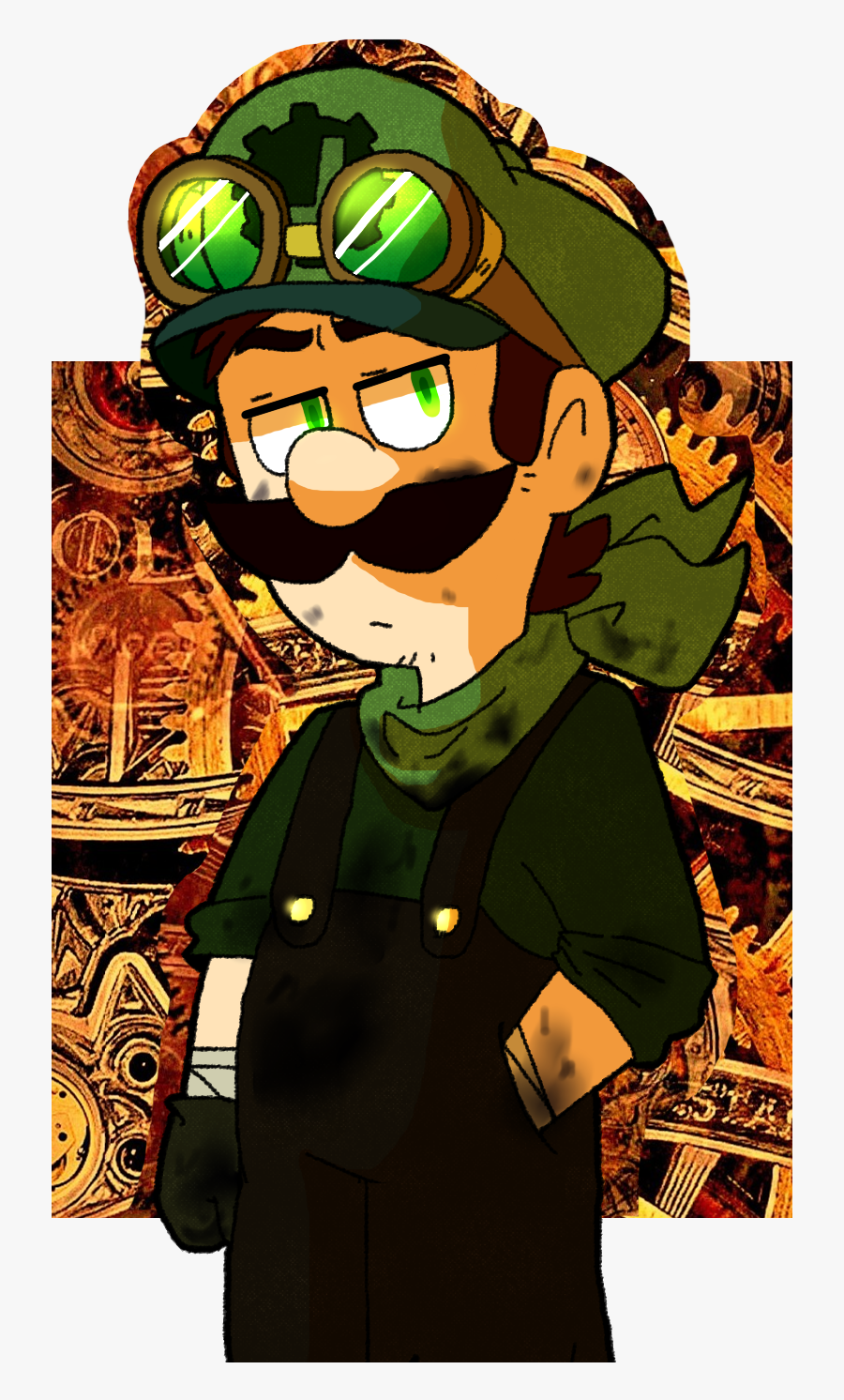 Uhh I’m A Steampunk Trash, You Know - Mario Bros Steampunk, Transparent Clipart