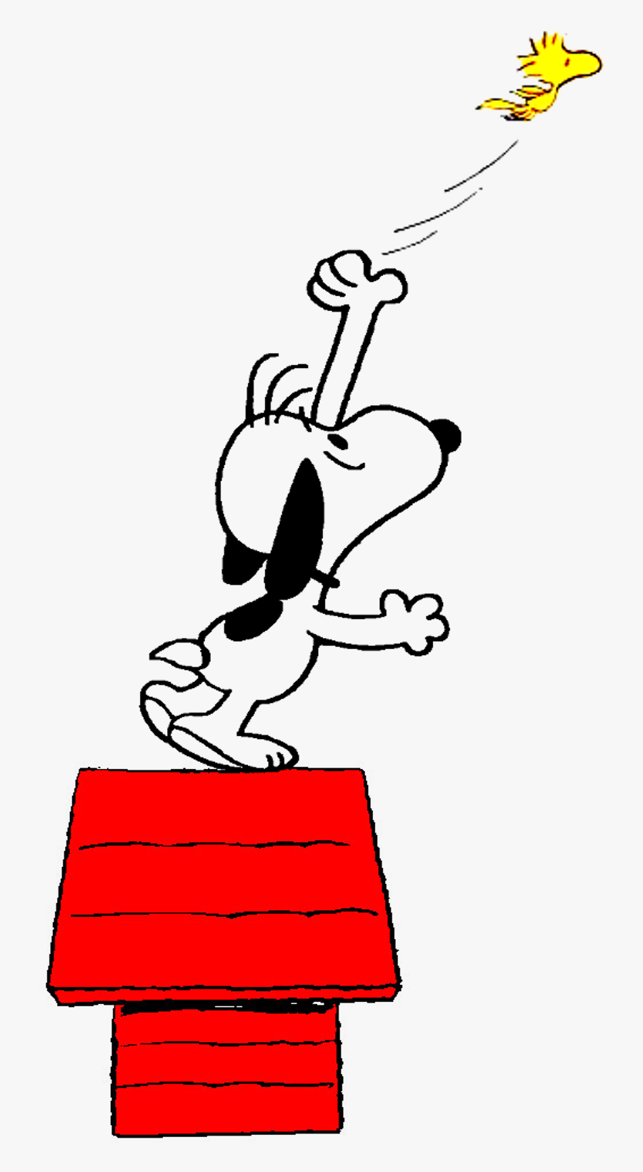 Snoopy Jumping, Transparent Clipart