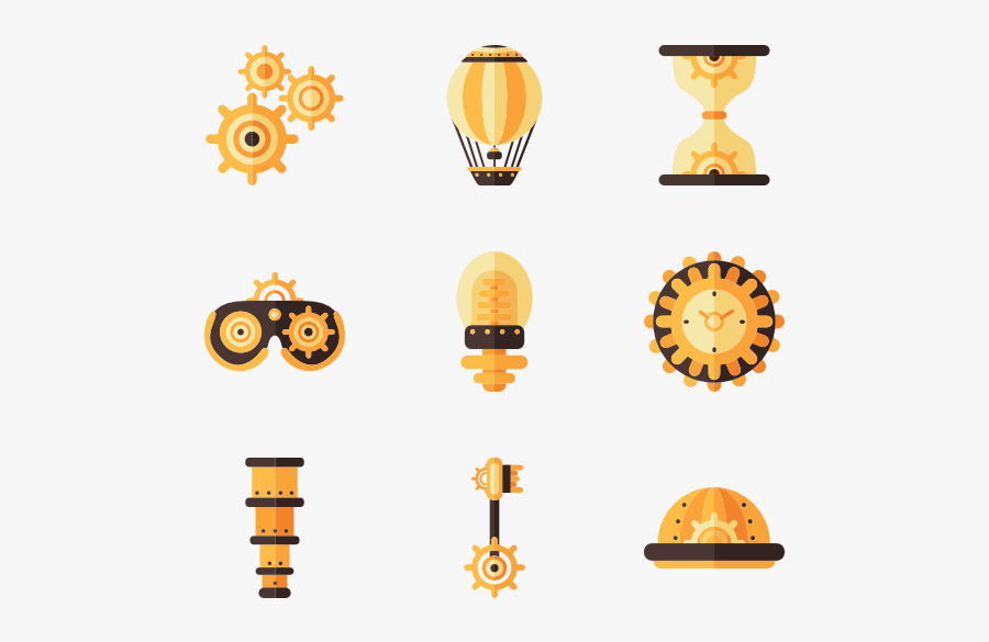 Steampunk Elements - Steampunk Phone Icon Png, Transparent Clipart