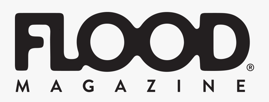 Flood Magazine Logo White, Transparent Clipart