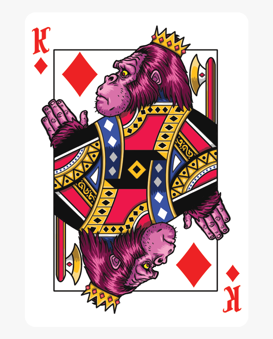 Gorilla Deck Of Cards, Transparent Clipart