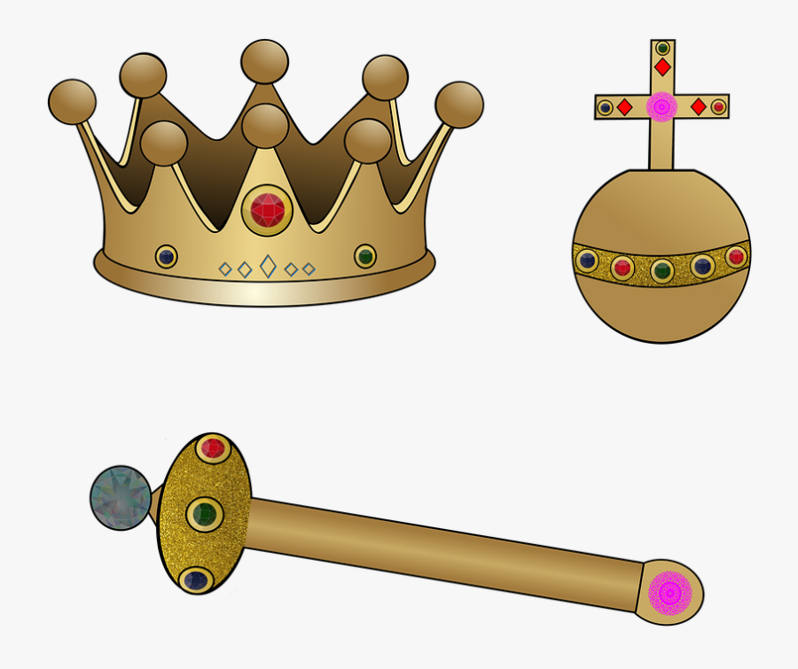 Monarchy, Crown, Crown Jewels, Treasure, Gold, King, Transparent Clipart