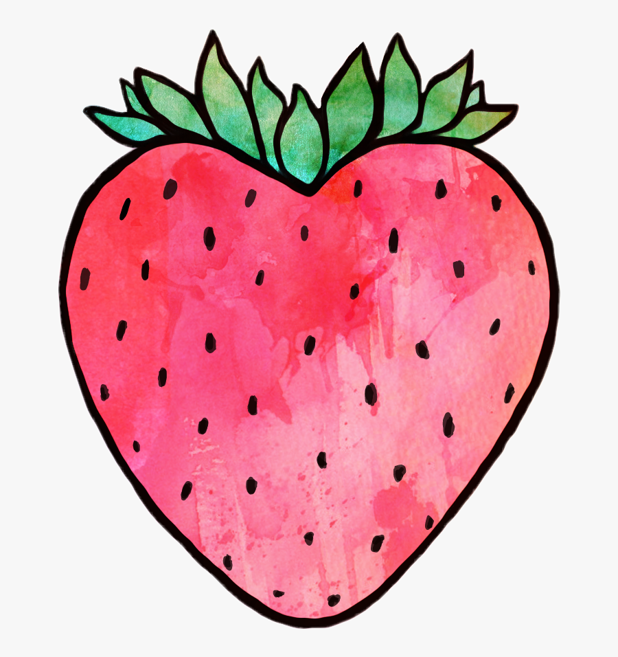 Hand Drawn Png Strawberry, Transparent Clipart