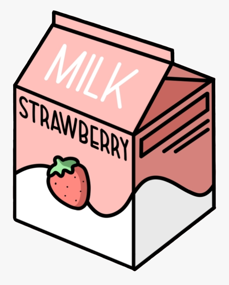 #prettyinpink #prettybox #milkbox #strawberries #strawberry, Transparent Clipart