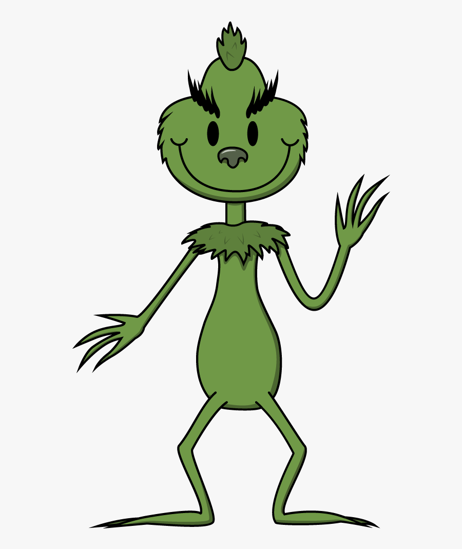 Grinch Drawing Outline Video A Santa Free Books - Cartoon, Transparent Clipart