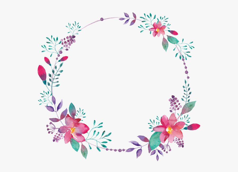 Purple Flower Borders 800*800 Transprent Png Free Clipart - Flower Circle Design Png, Transparent Clipart