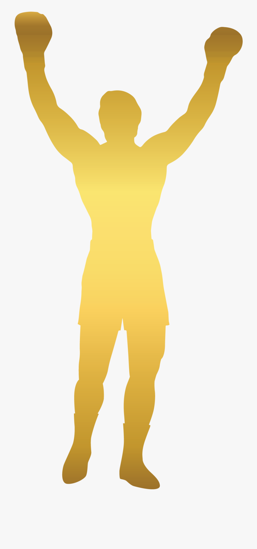 Art,silhouette,gesture - Rocky Balboa Statue Silhouette, Transparent Clipart