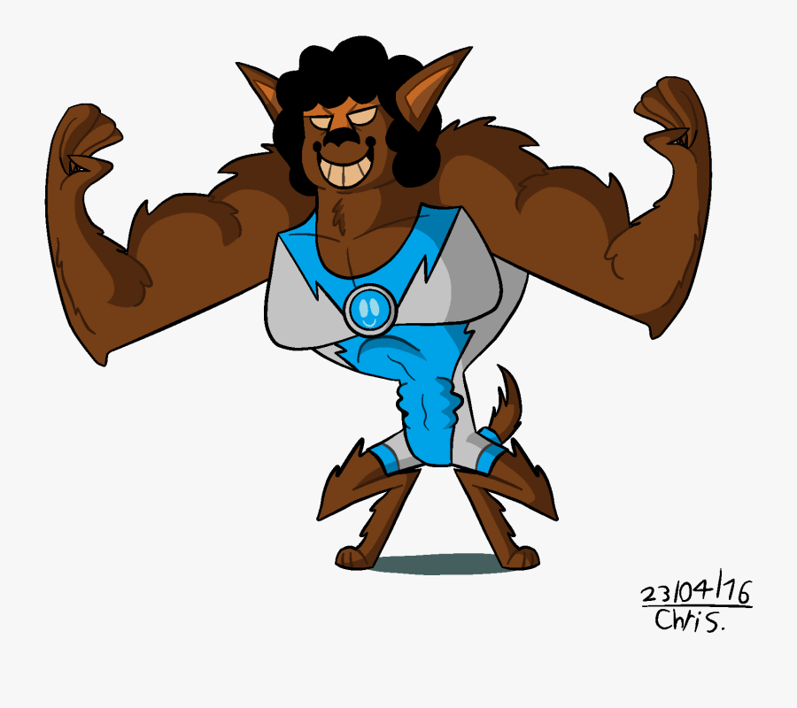 Golfgang The Muscle Werewolf - Werewolf Clip Art, Transparent Clipart