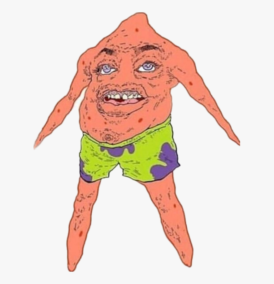 Blursed Spongebob, Transparent Clipart