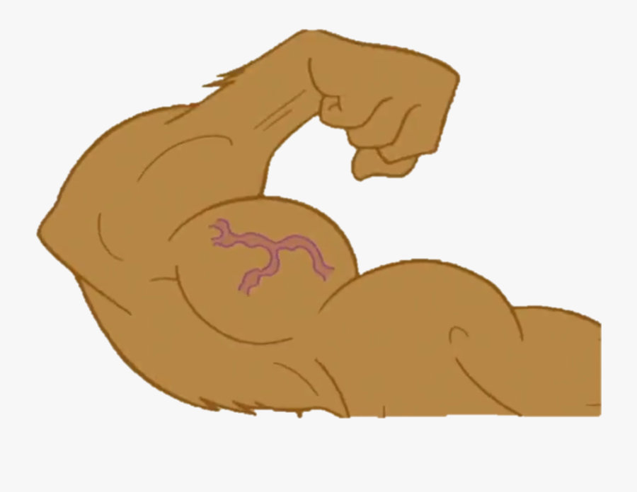 Transparent Muscle Arms Png - Muscle Arm Transparent Cartoon, Transparent Clipart