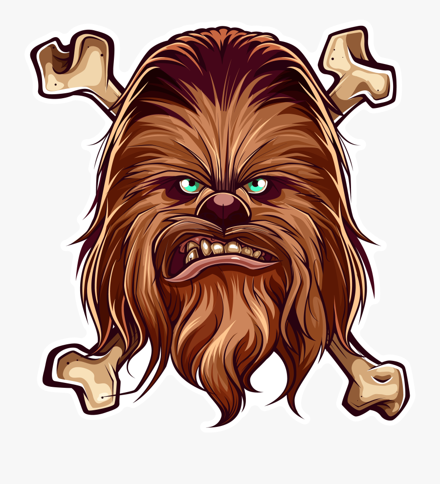 Clip Art Sticker Set Where I - Chewbacca Clipart, Transparent Clipart