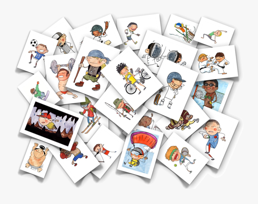 Flashcards Sports Cycle 3, Transparent Clipart