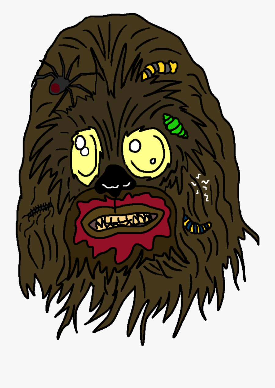 Chewie Star Wars Zombie - Illustration, Transparent Clipart