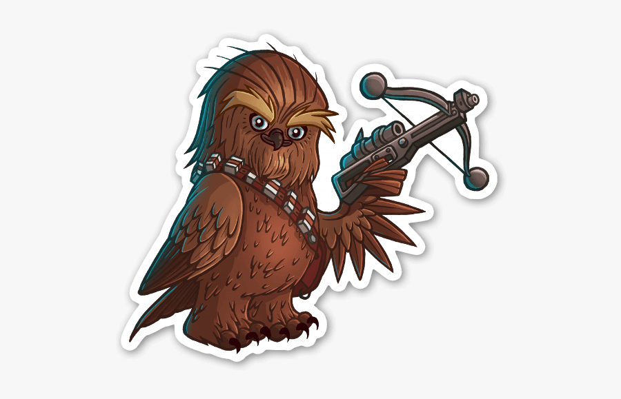 C Hoo Hoo Ewbacca Sticker - Illustration, Transparent Clipart