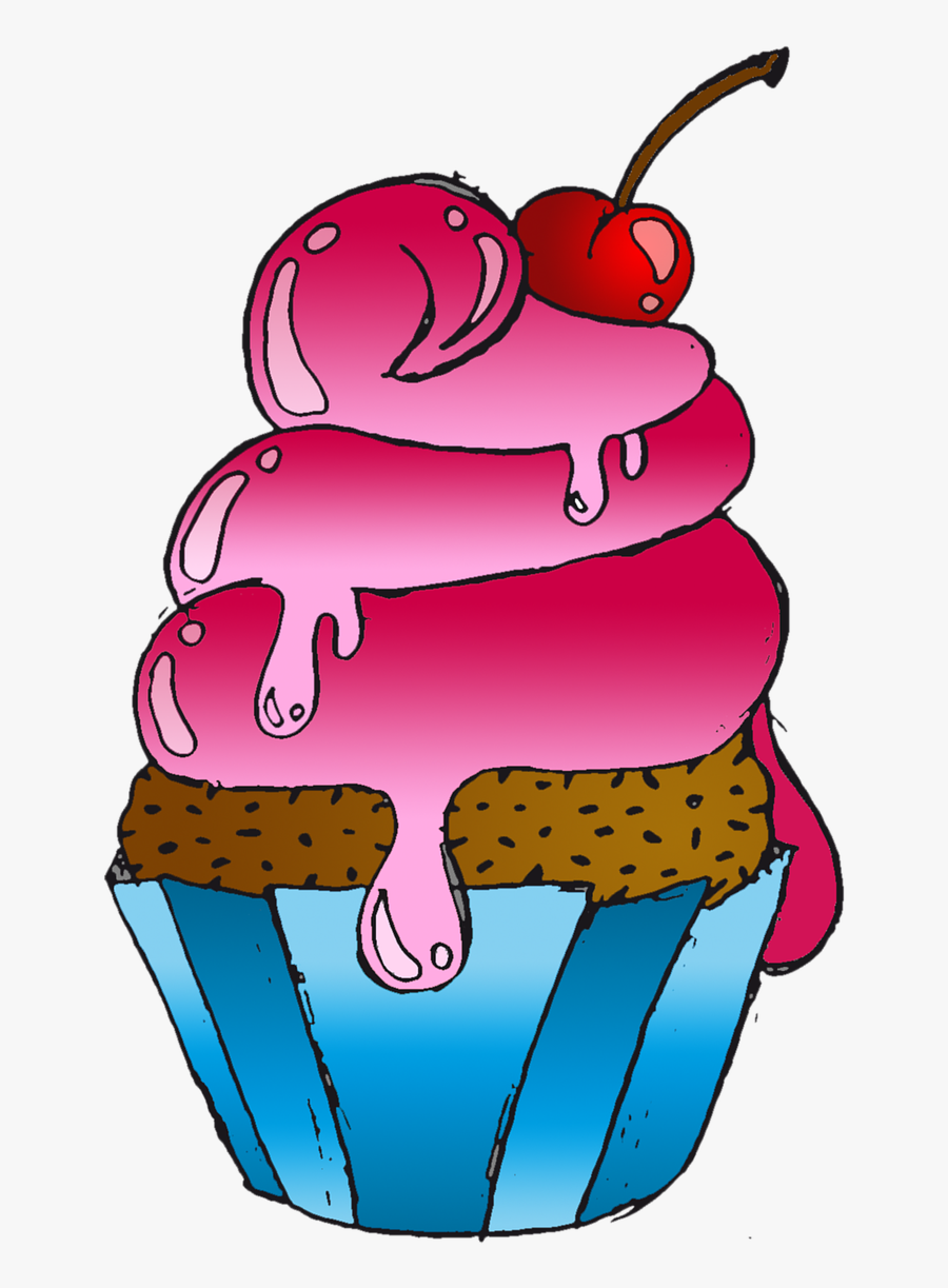 Muffin, Sugar, Sweet, Cake, Delicious, Pastries, Treat - Cartoon Pastry Png, Transparent Clipart