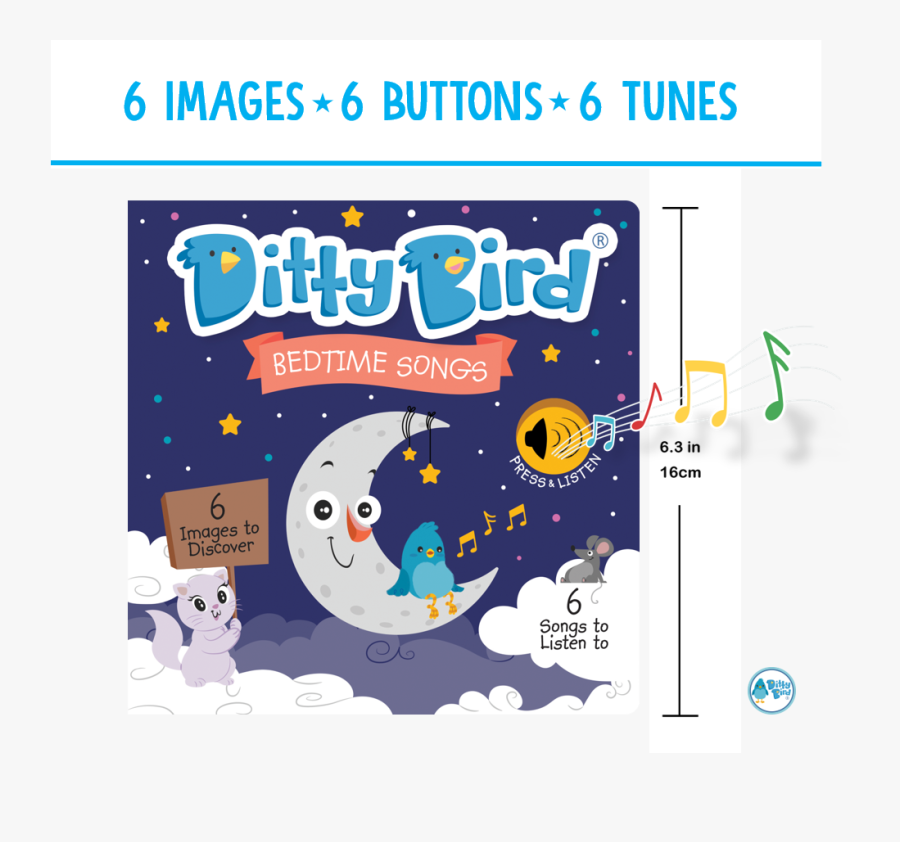 Bedtime Songs"
 Class= - Ditty Bird, Transparent Clipart