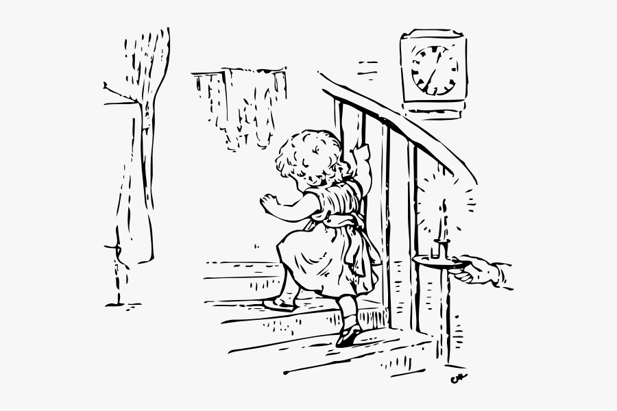 Up Stairs Clipart Black And White, Transparent Clipart