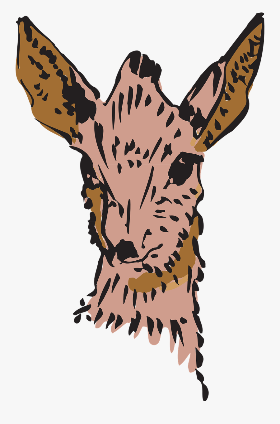 Antelope Animal Forest Free Picture - Drawing, Transparent Clipart
