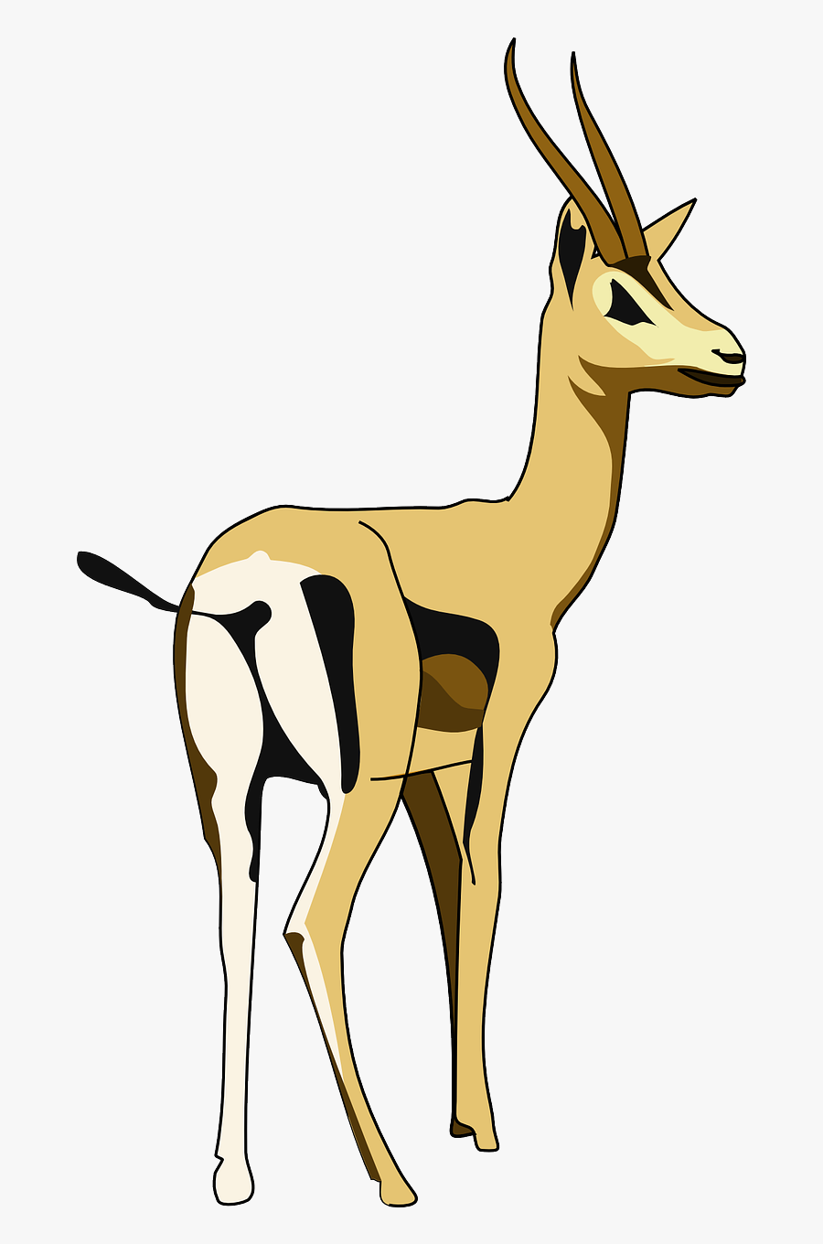 Gazelle Clip Art, Transparent Clipart