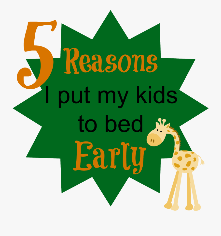 5 Reason I Put My Kids To Bed Early - Kiwi, Transparent Clipart
