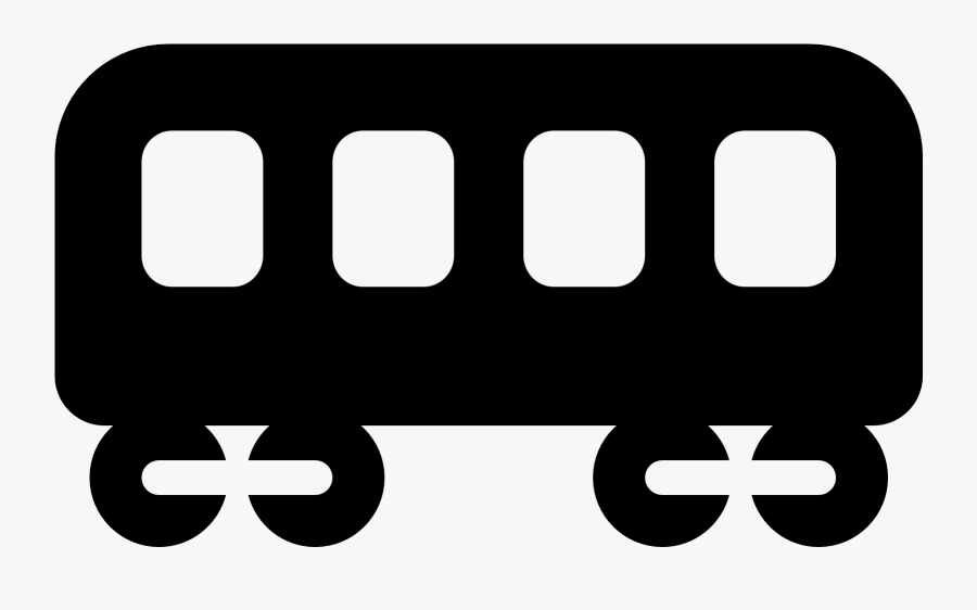 Railroad Car Filled Icon, Transparent Clipart