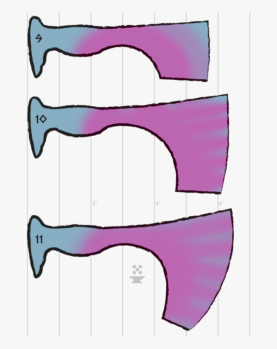 Rashystreakers How To Forge A Railroad Spike Axe - Railroad Spike Bearded Axe, Transparent Clipart