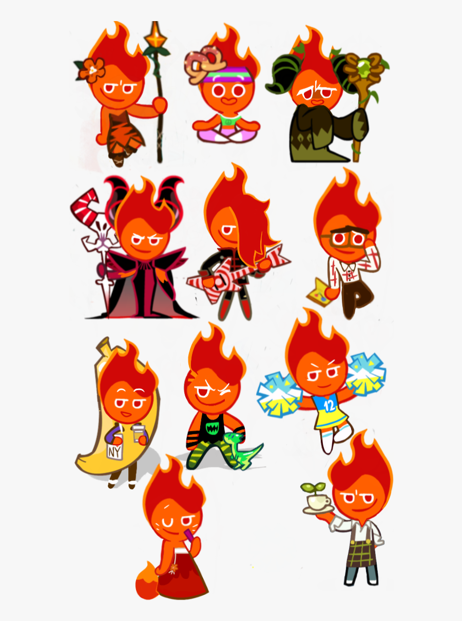 Cookie Run Fire Spirit Cookie, Transparent Clipart