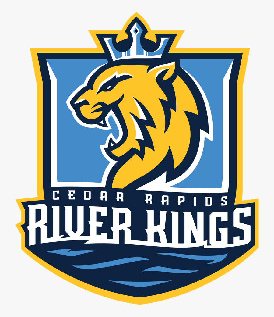 Transparent River Clip Art - Cedar Rapids River Kings Logo, Transparent Clipart