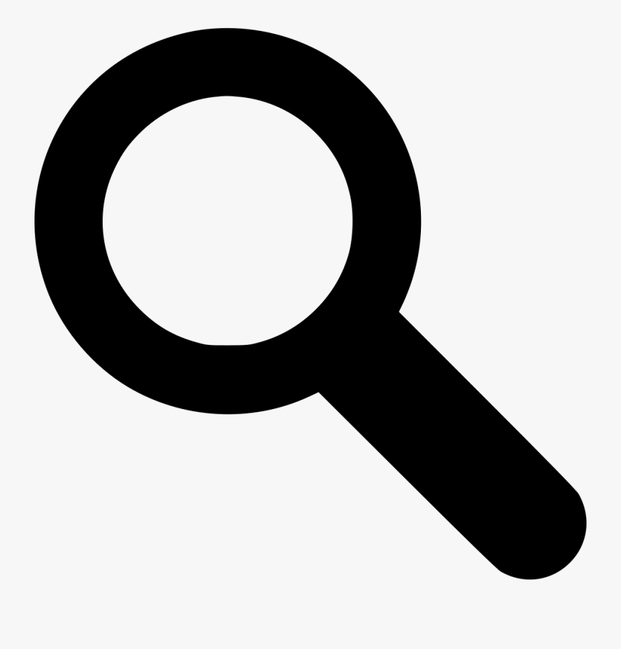 Clip Art Magnifying Glass Symbol - Search Icon Free Svg, Transparent Clipart