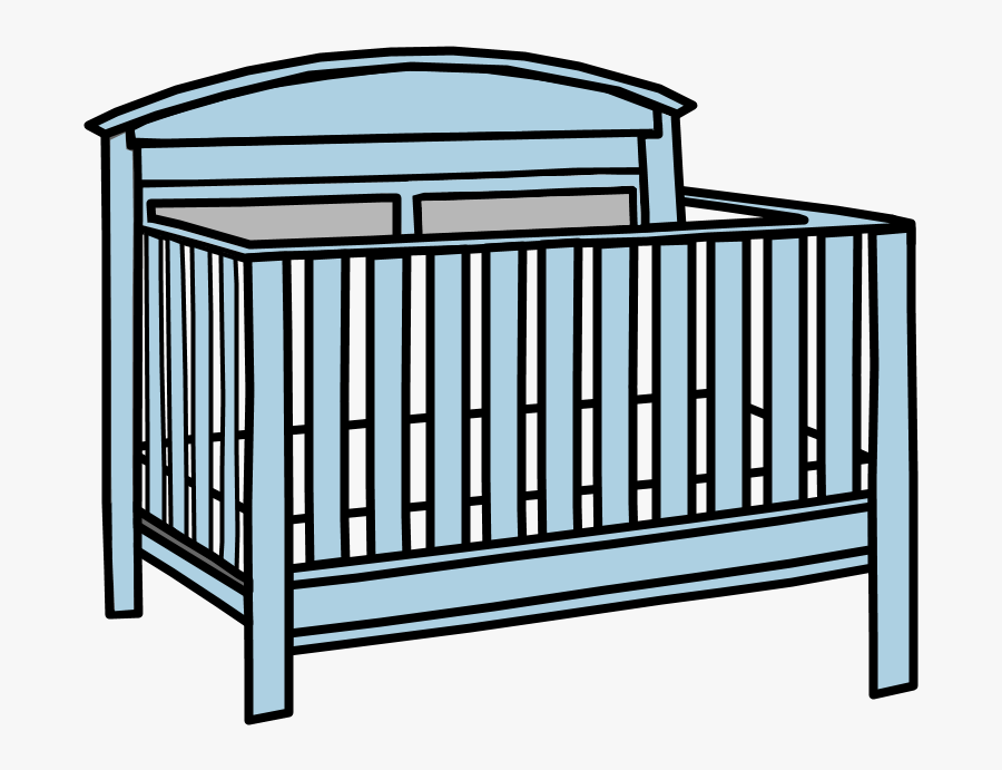 Crib, Light Blue, Gray - Tastaturmatrix, Transparent Clipart