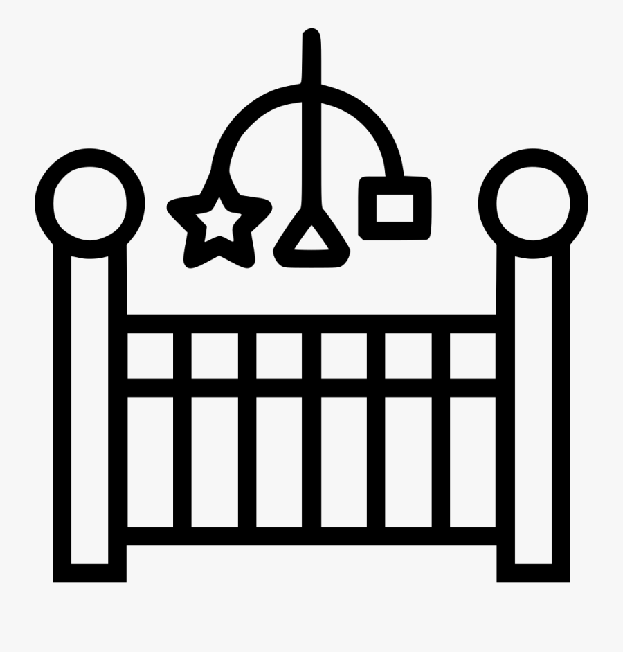 Baby Crib - Icon Children Bed, Transparent Clipart