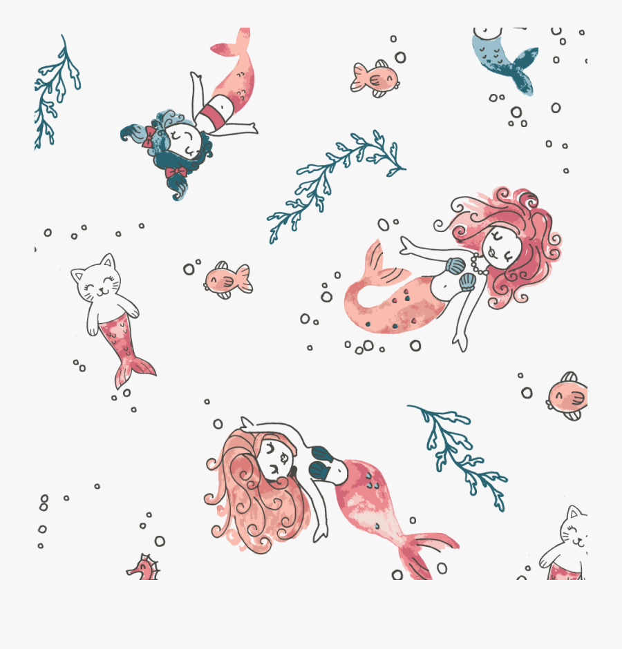 Mermaid Luxury Muslin Crib Sheet - Infant, Transparent Clipart