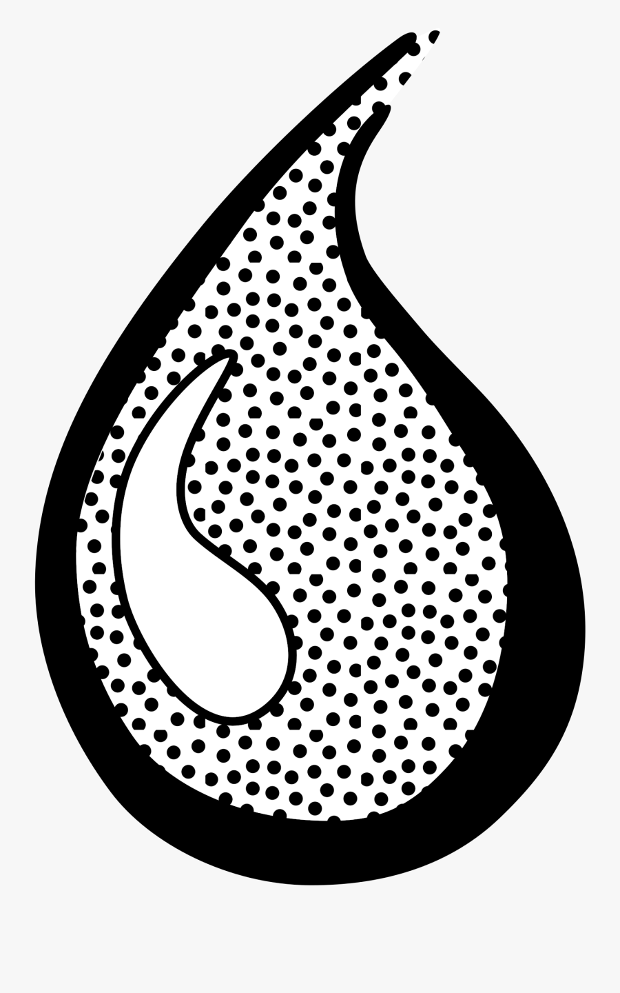 Symbol,circle,black - Water Drop Line Art, Transparent Clipart