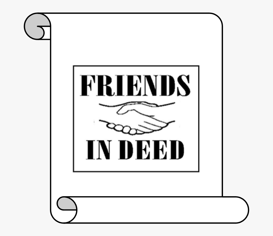 Friends In Deed, Transparent Clipart
