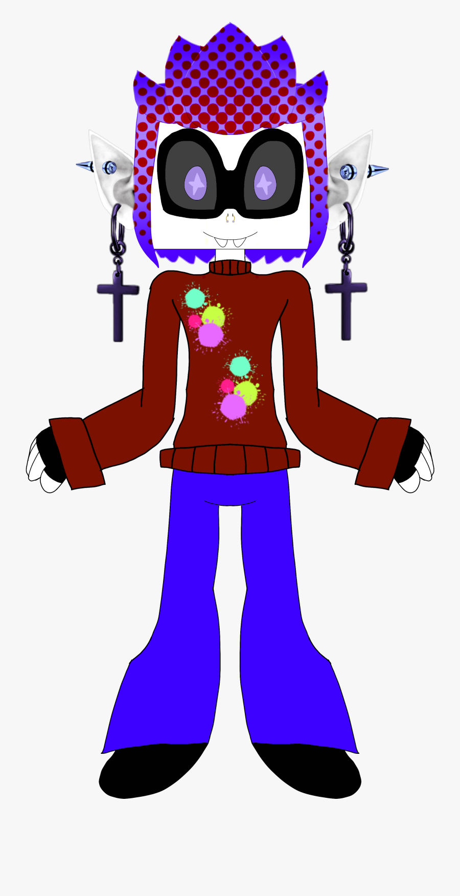 Mob Squad X Splatoon Oc - Cartoon, Transparent Clipart