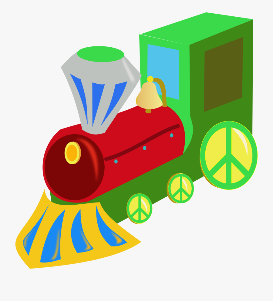 Tren Train Black White Line Art Christmas Xmas Electronics - Toy Train Transparent Background, Transparent Clipart