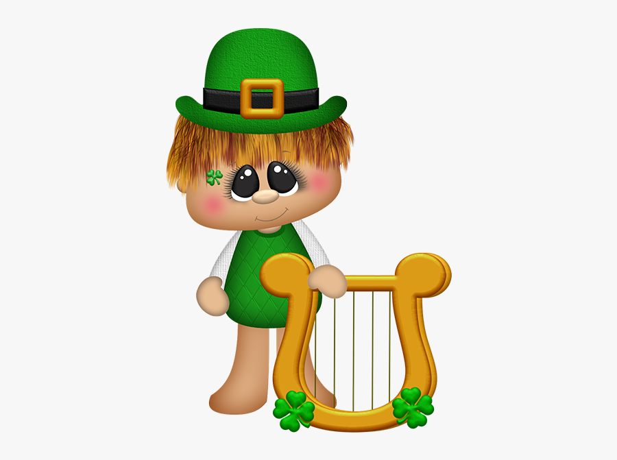 #stpatricksday #leprechaun #harp #freetoedit - Cartoon, Transparent Clipart
