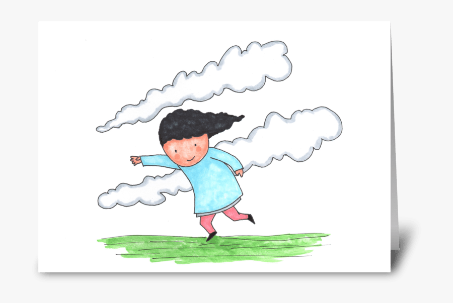 Your Love Gives Me Courage To Run Agains Greeting Card - Illustration, Transparent Clipart