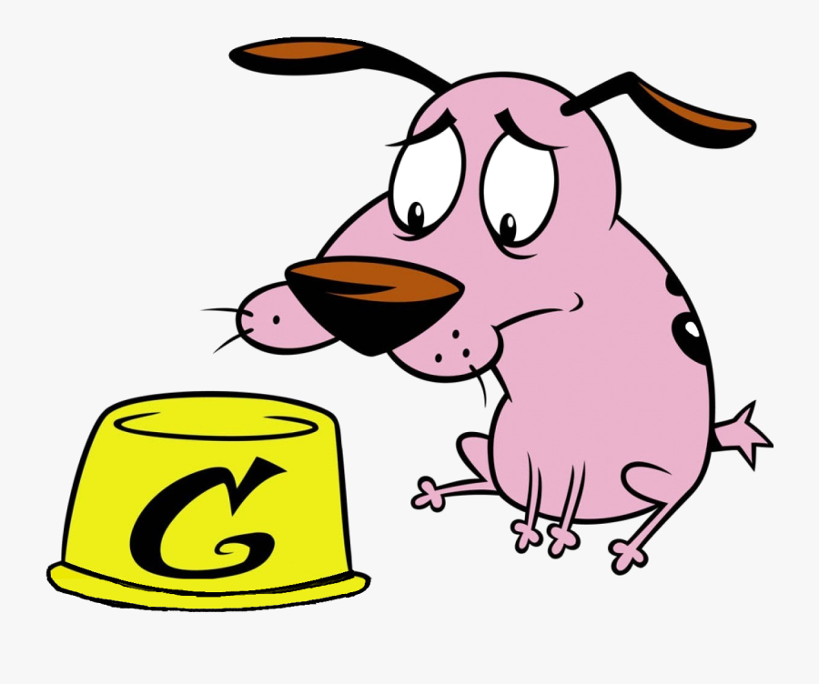 Courage The Cowardly Dog Sitting, Transparent Clipart