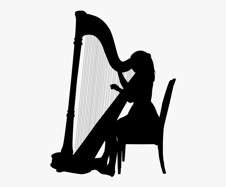 About Eleanor Dunsdon Berkshire Harpist By - Girl Playing Harp Silhouette, Transparent Clipart