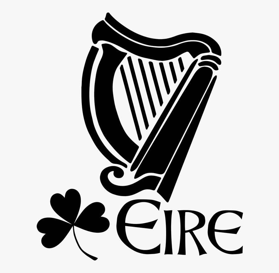 Irish Harp, Transparent Clipart