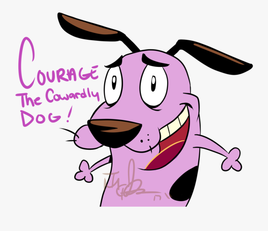 Courage The Cowardly Dog - Cartoon, Transparent Clipart