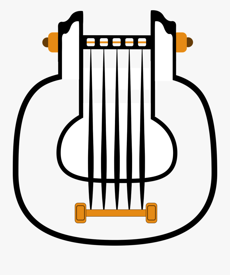 Harp Music Ages Free Picture - Harpa Gambar Sketsa Alat Musik, Transparent Clipart