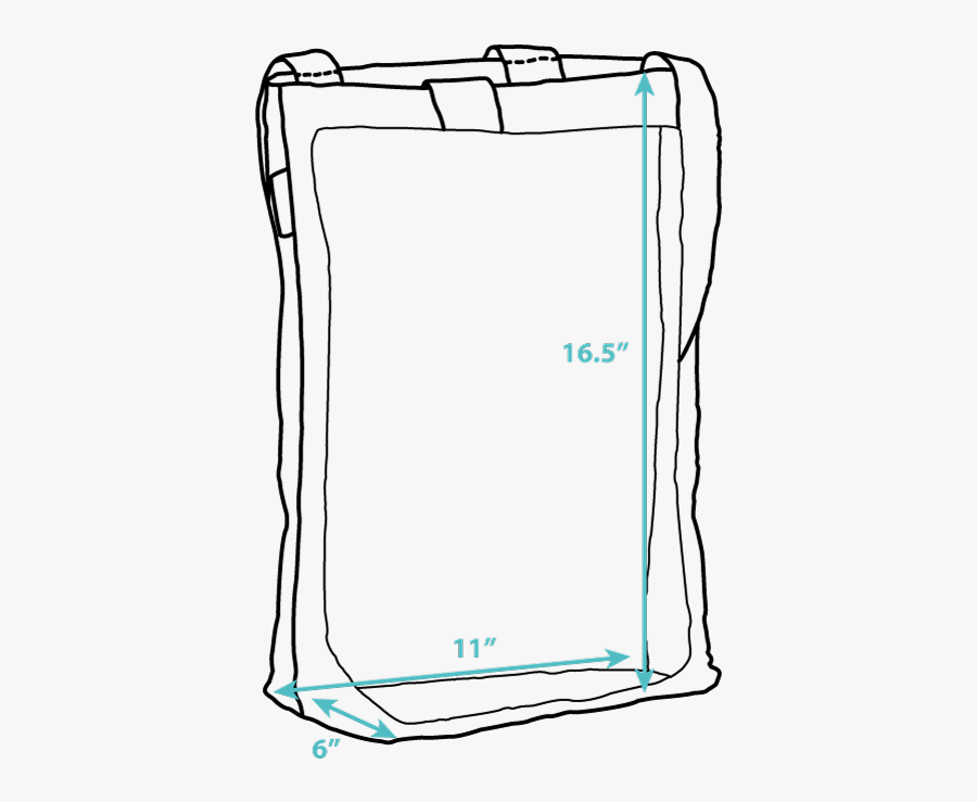 Houndstooth Grocery Tote - Sketch, Transparent Clipart