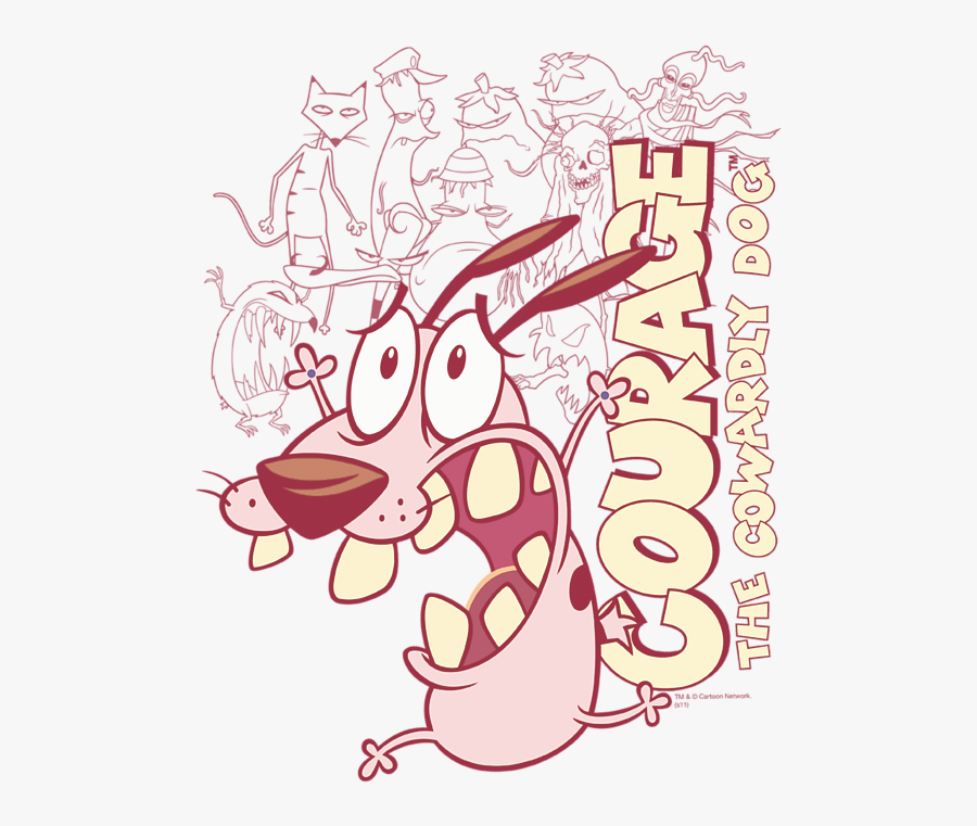 Courage The Cowardly Dog Scared, Transparent Clipart