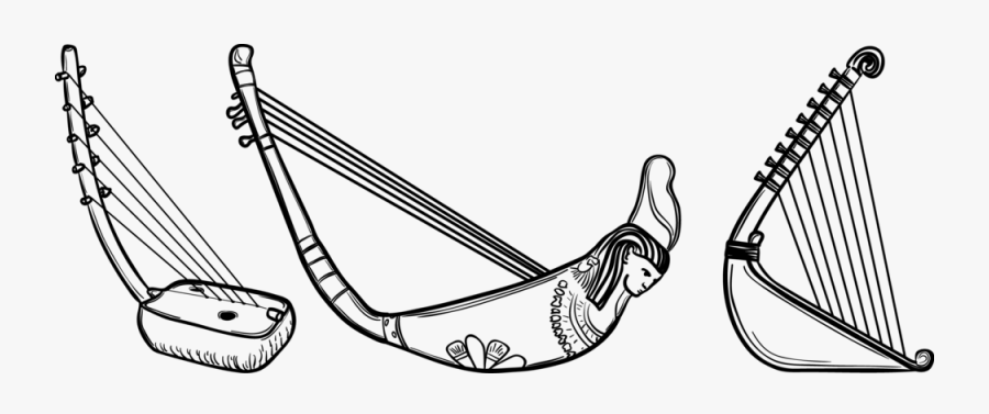 Hunter's Bow Harp, Transparent Clipart