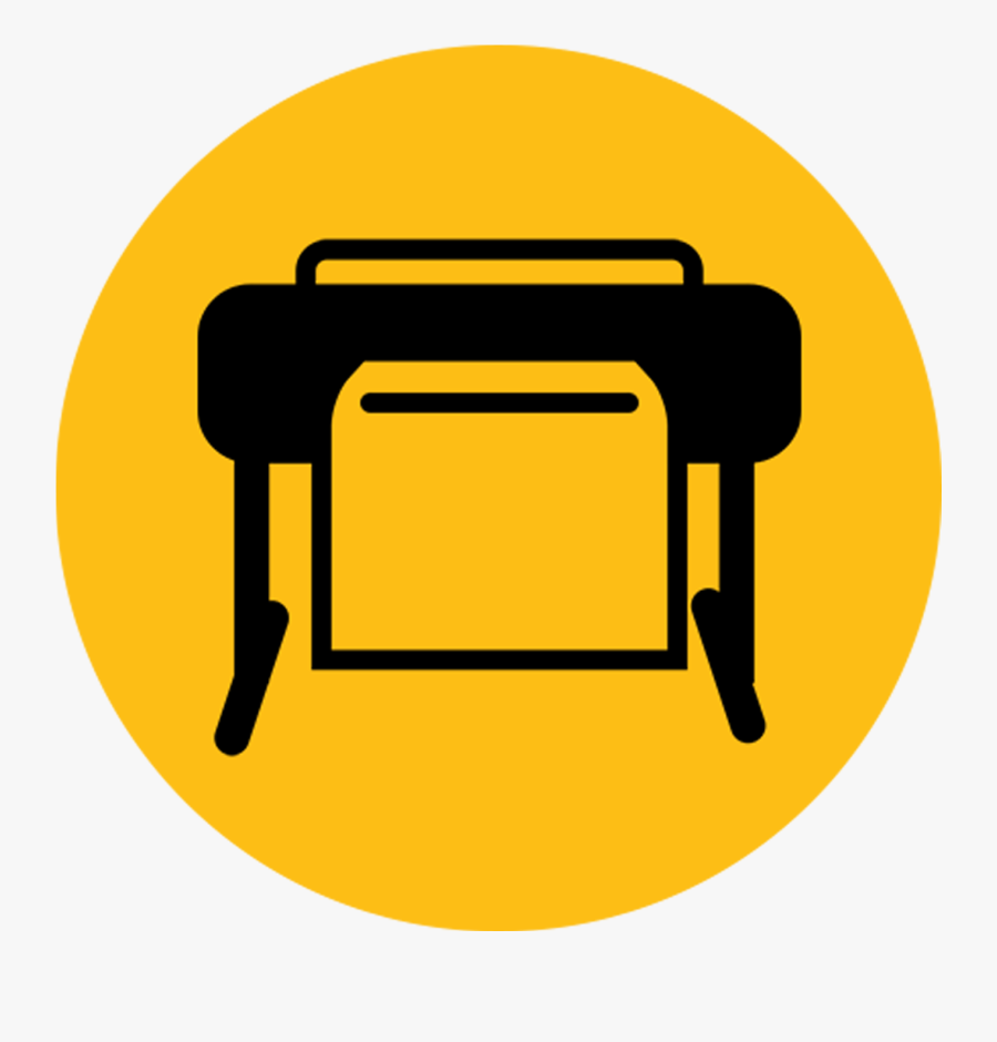 Large Format Printer Logo, Transparent Clipart