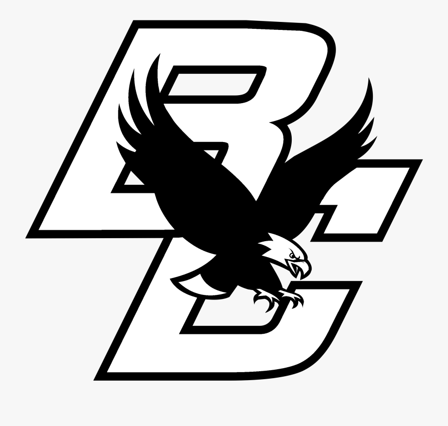 Boston College Eagles Logo Black And White - Boston College Eagles, Transparent Clipart